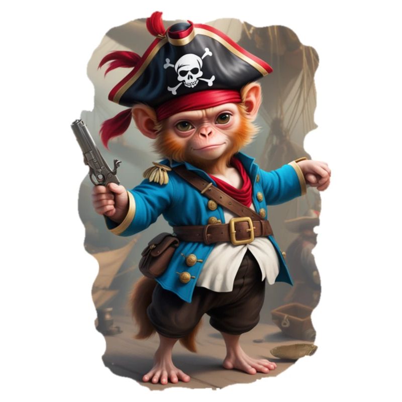 Pirate - Monkey with Pistol