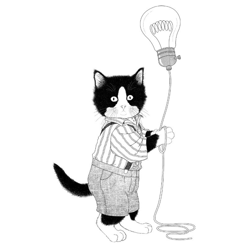 Cat lightbulb
