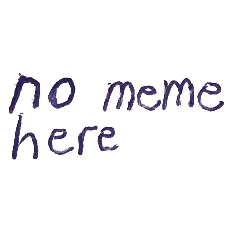 no meme here