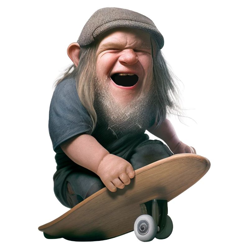 Dwarf laughing