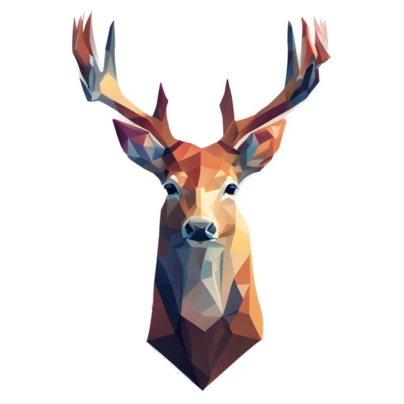 Deer - Polygon Art