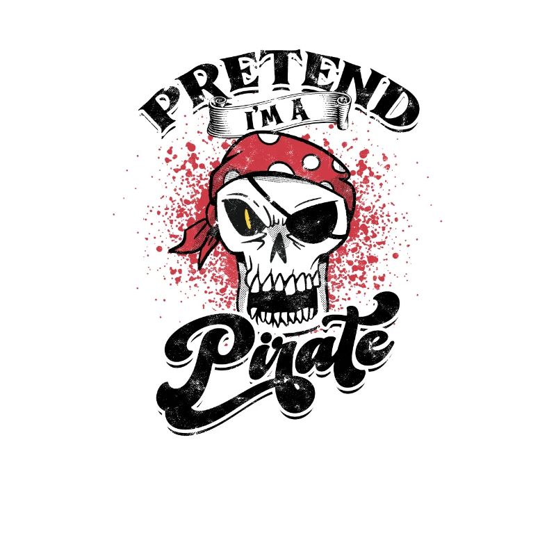 Pretend I'm a pirate - skeleton
