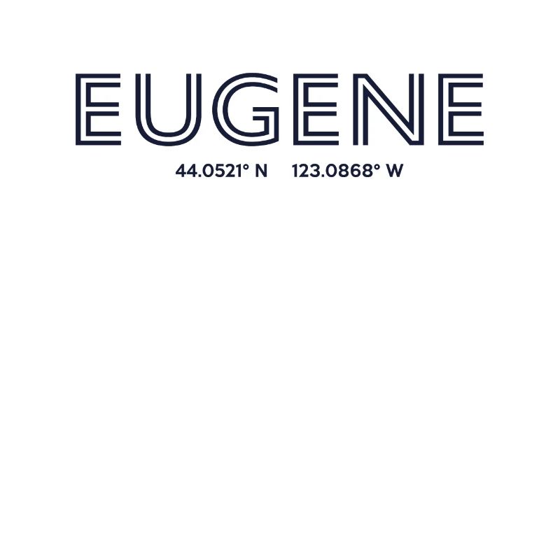 USA City Coordinates - Eugene