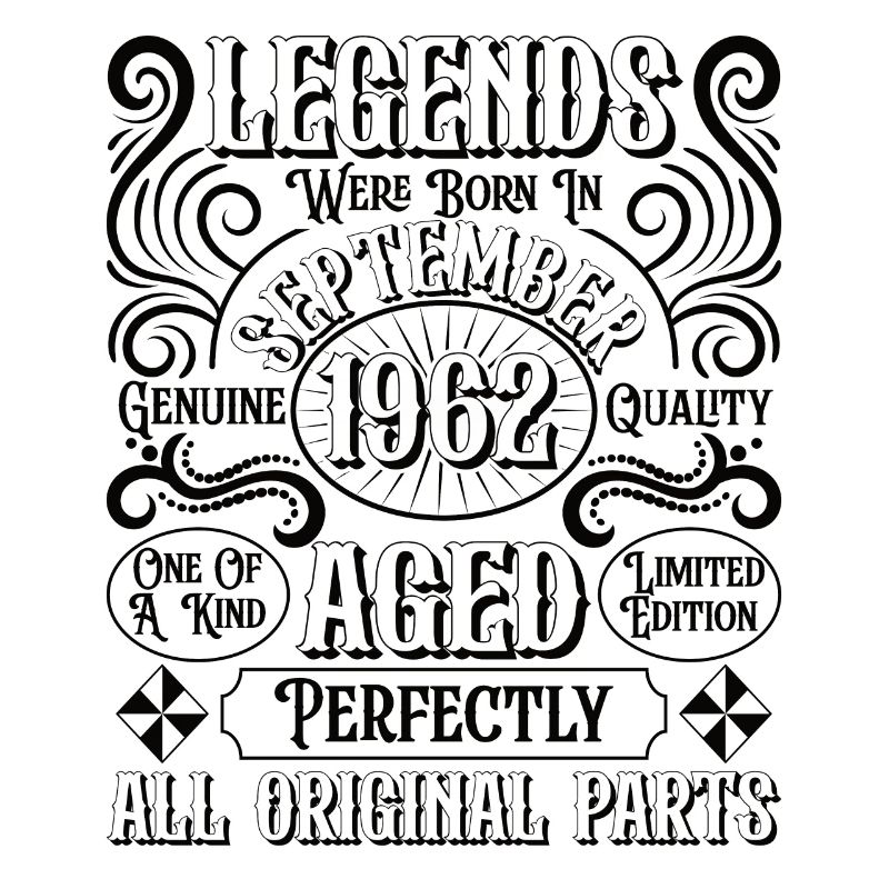 1962 September Birthday Legend
