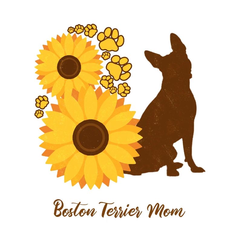 Sonnenblumenmutter - Boston Terrier