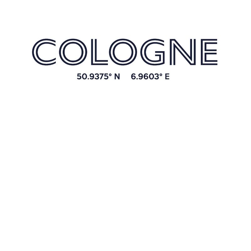 Germany City Coordinates - Cologne