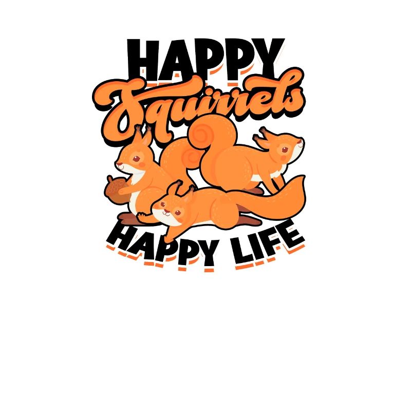 Glückliche Eichhörnchen, glückliches Leben - Eichhörnchen