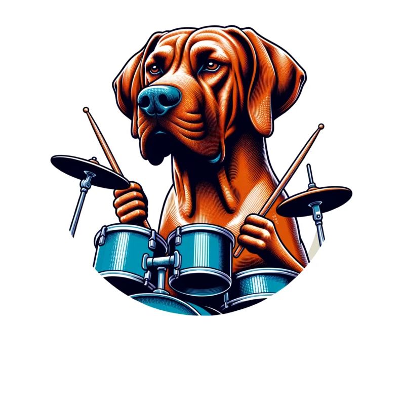 Cool Rodesian Ridgeback Drummer