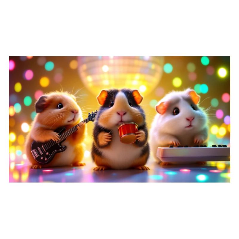 Groupe de cochons d’Inde – Édition Disco