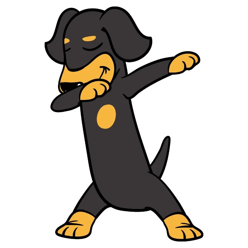 Dabbing Dab Dachshund Teckel Dachshund Dog Dancing