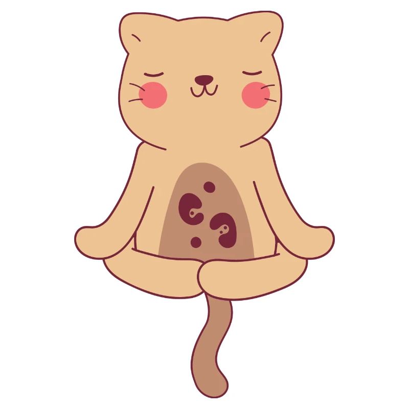 Ocelot doing yoga