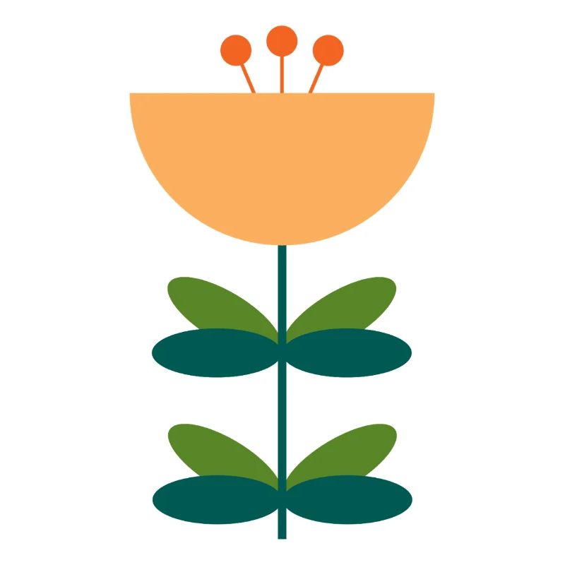 Abstraktes Blüten-Illustrationsdesign