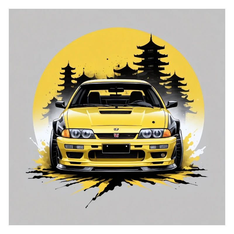 JDM Sportcar Tuning Driftcar Auto Geschenk Wald