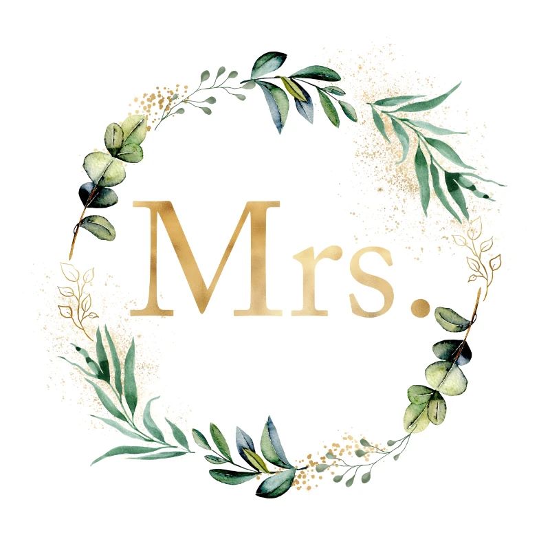 Mrs.! Botany wreath customizable