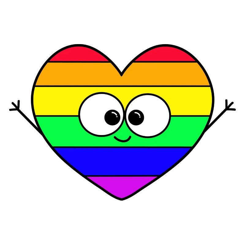 Regenbogen Herz