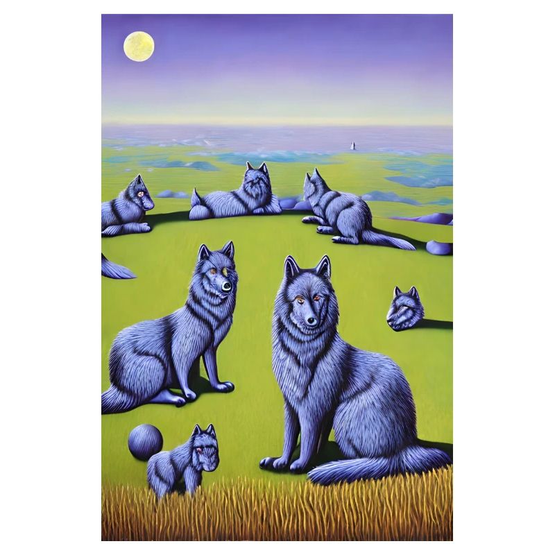 Wolves in a pack