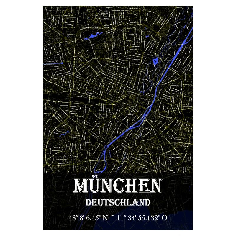 München Straßename Stadtplan