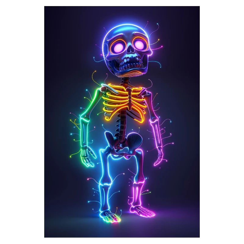 Neon Skeleton | AI