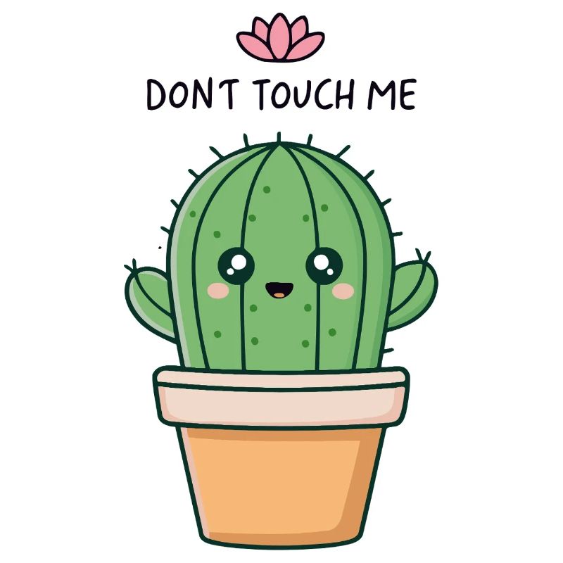 Kawaii Cactus Do Not Touch