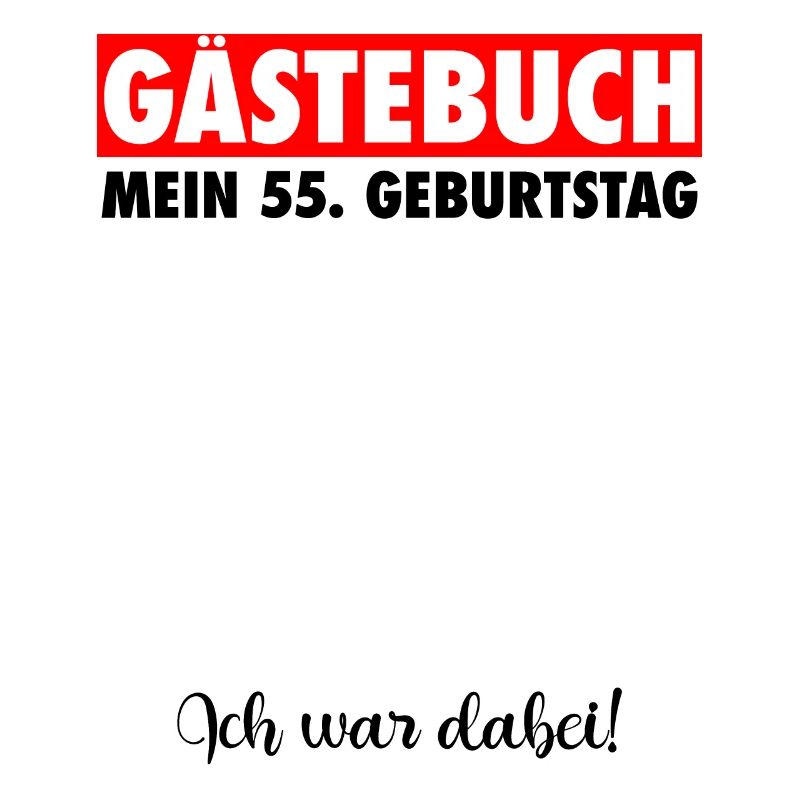 55. Geburtstag Jahre Geburtstagsgeschenk Gästebuch