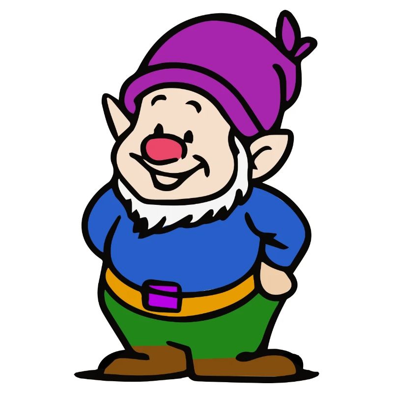 Dwarf with violet cap