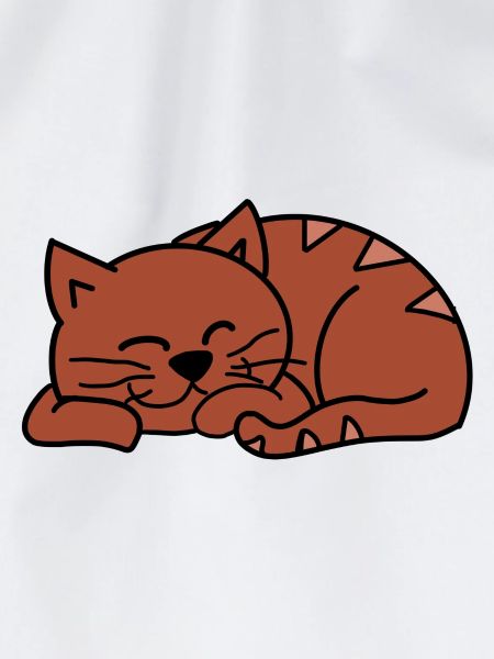 Red sleeping cat