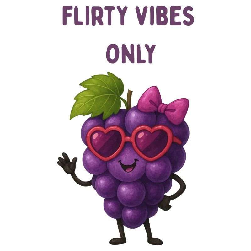 Flirting Grape Graphic
