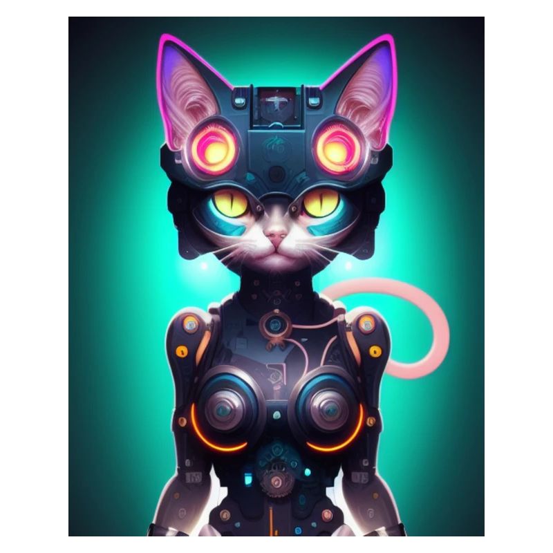 Conception Cyborg Cat