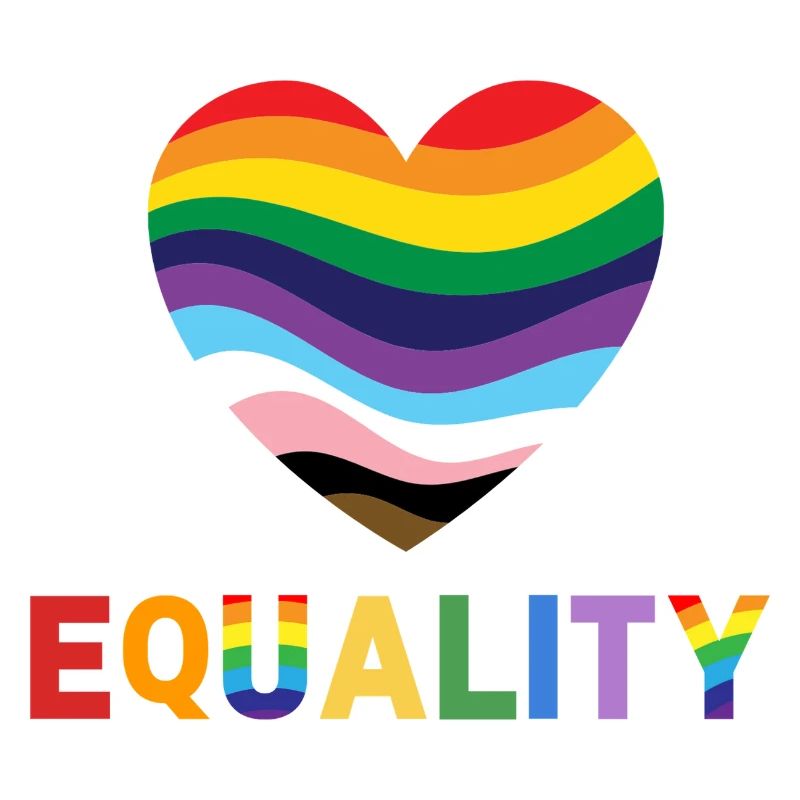 Pride Equality Rainbow Heart
