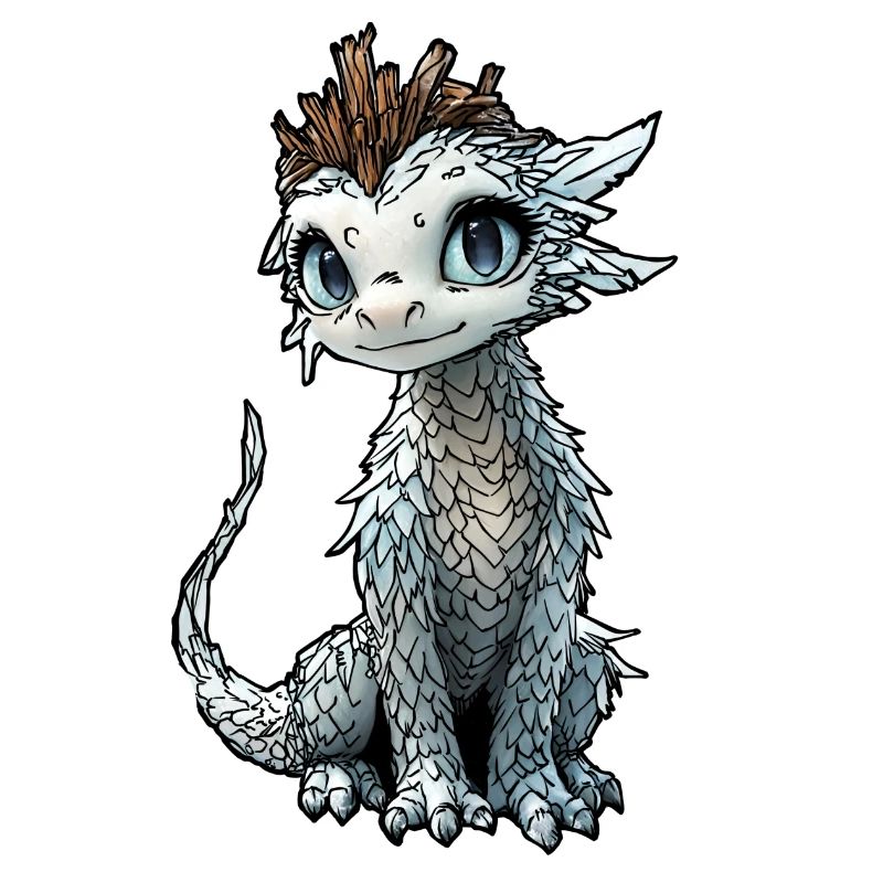 Druid Ice drakonisches Charakter-RPG