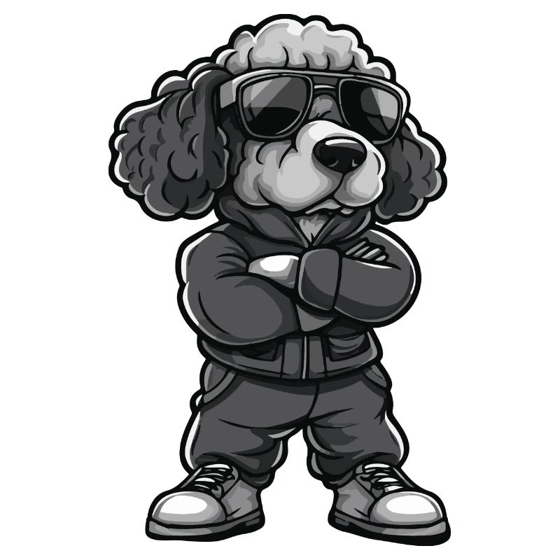 pudel hund comic