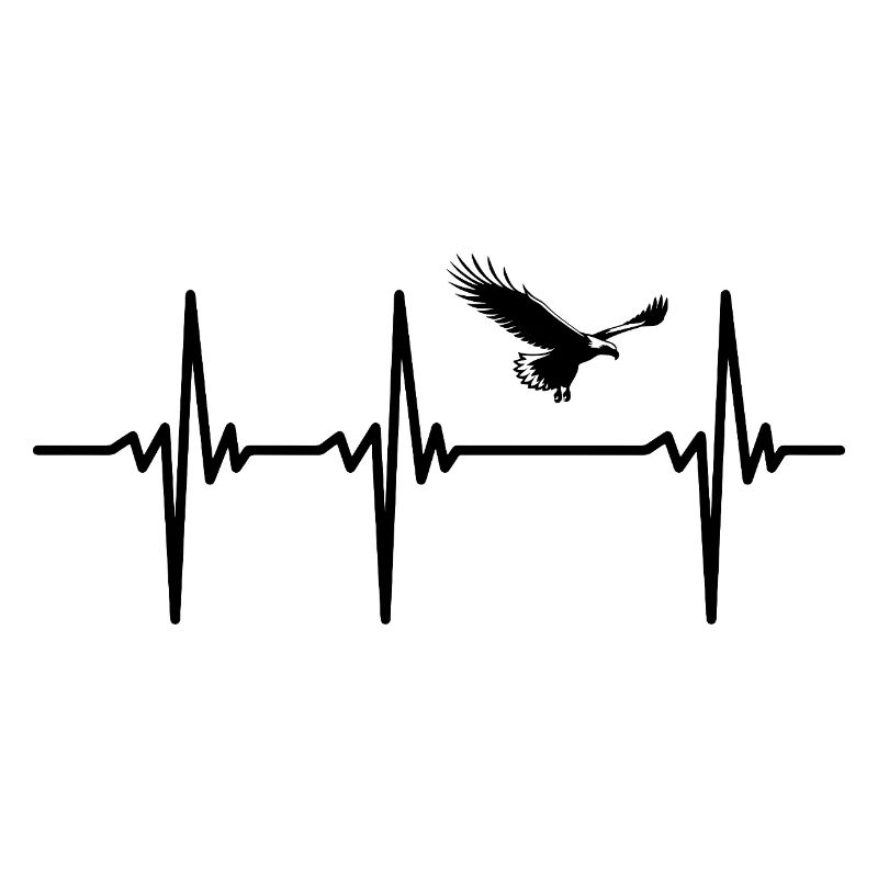 Heartbeat for eagles in elegant upwind flight