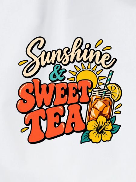 Sonnenschein- und Süßtee-Sommer-Design