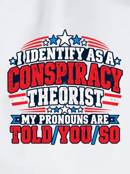 Verschwörungspronomen Satire Tee