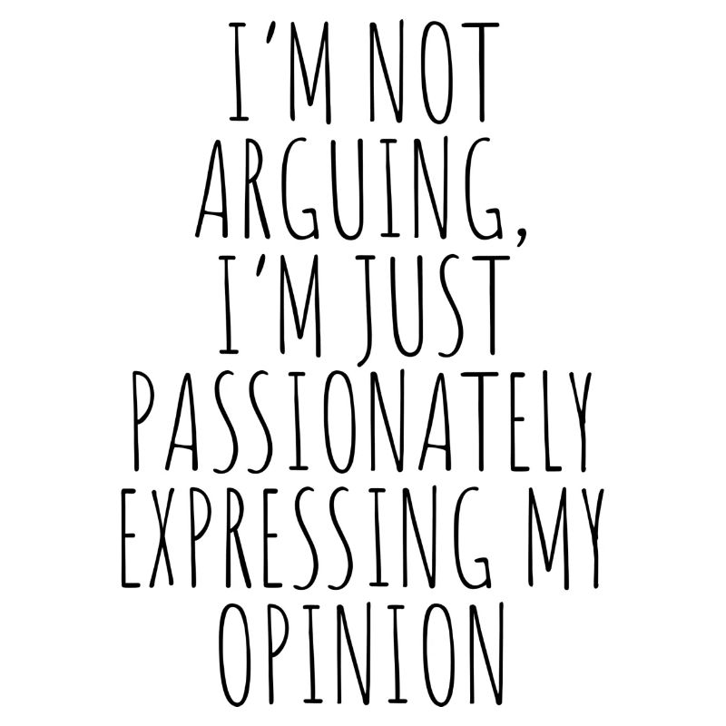 I m not arguing