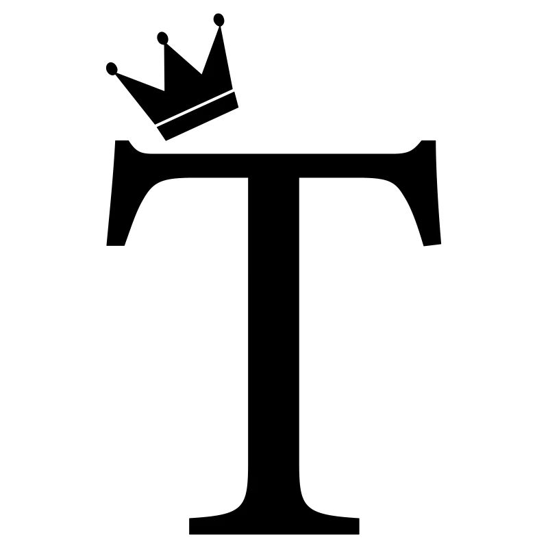 T Monogramm-Krone