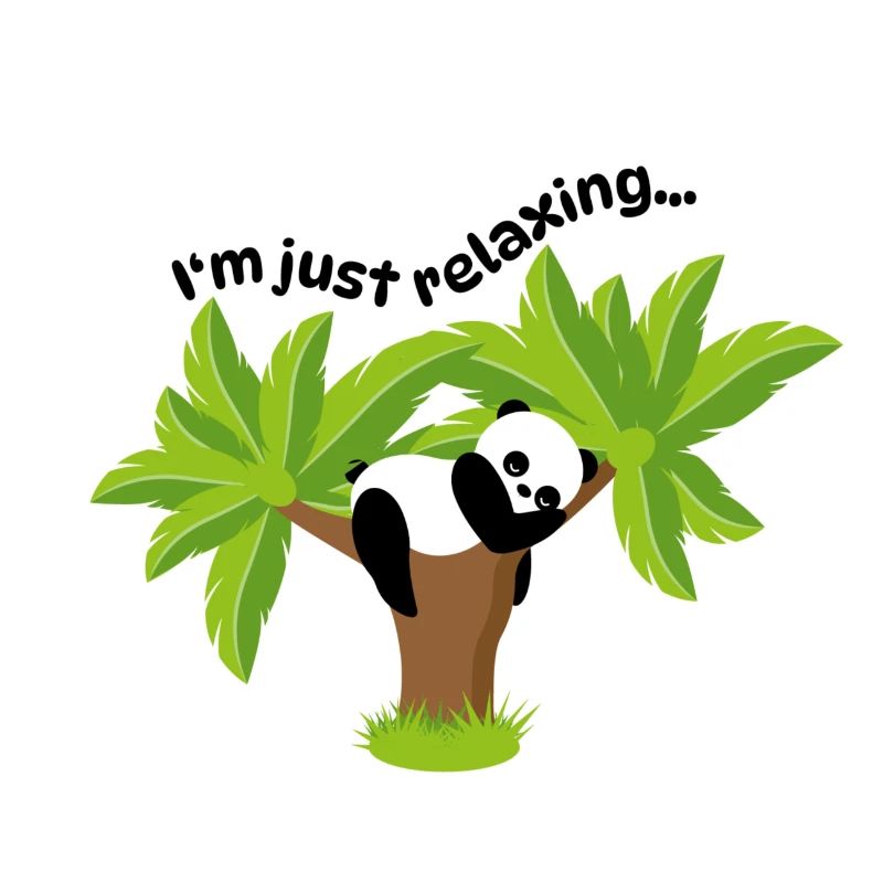 Entspannter Panda