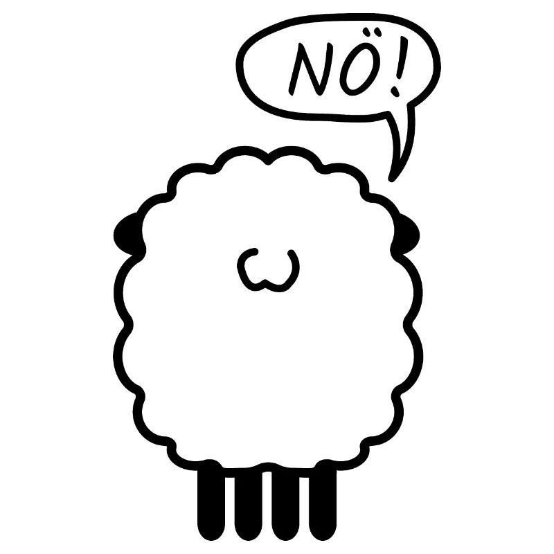 Schaf Nö! Design Geschenk