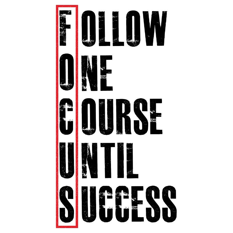 follow one course until
