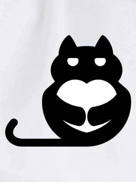 Cat with heart