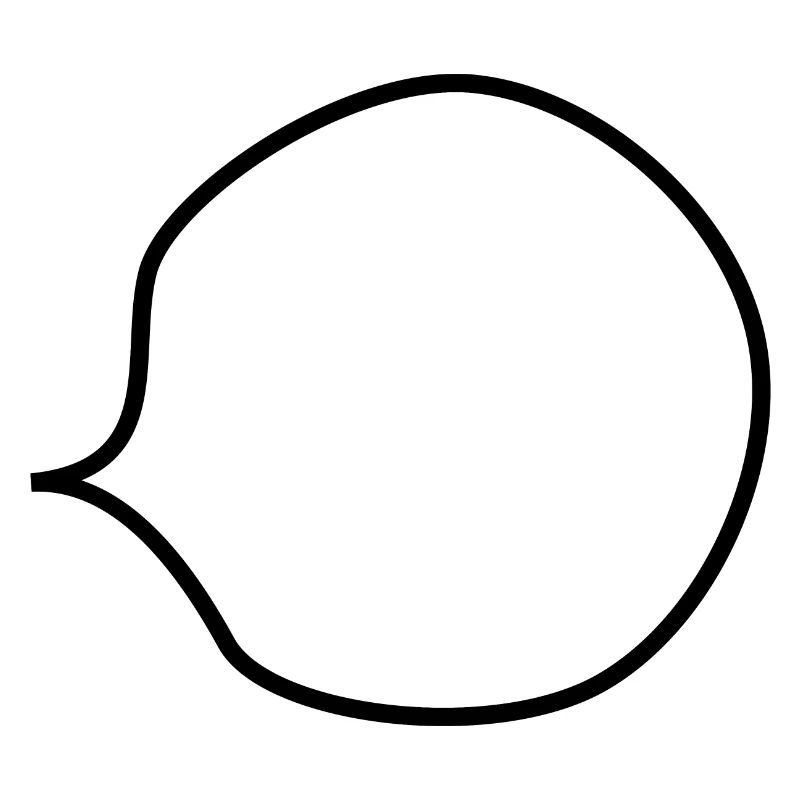 transparent empty speech bubble (for own text)