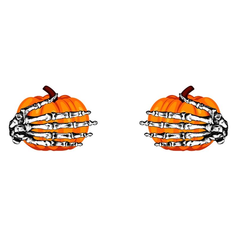 Pumpkin Skeleton Hands