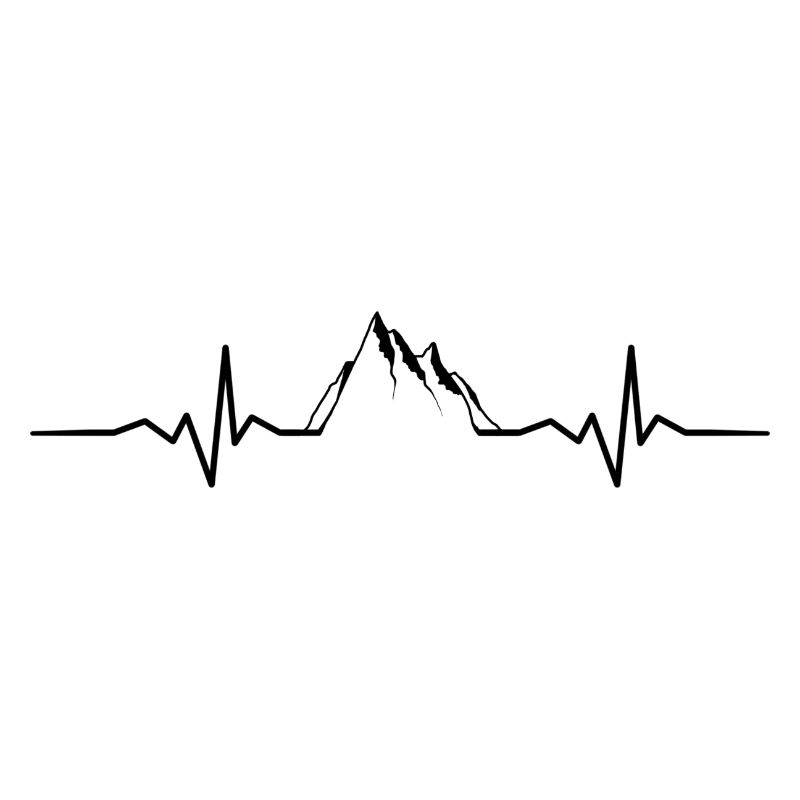 mountain cardiogram symbol