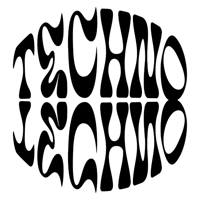 Techno liquid logo design