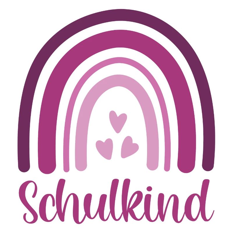 Schulkind Regenbogen Schulanfang Einschulung