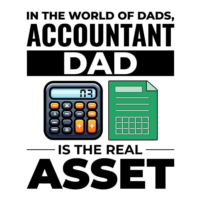 Comptable Papa Comptabilité Finance Financier Drôle