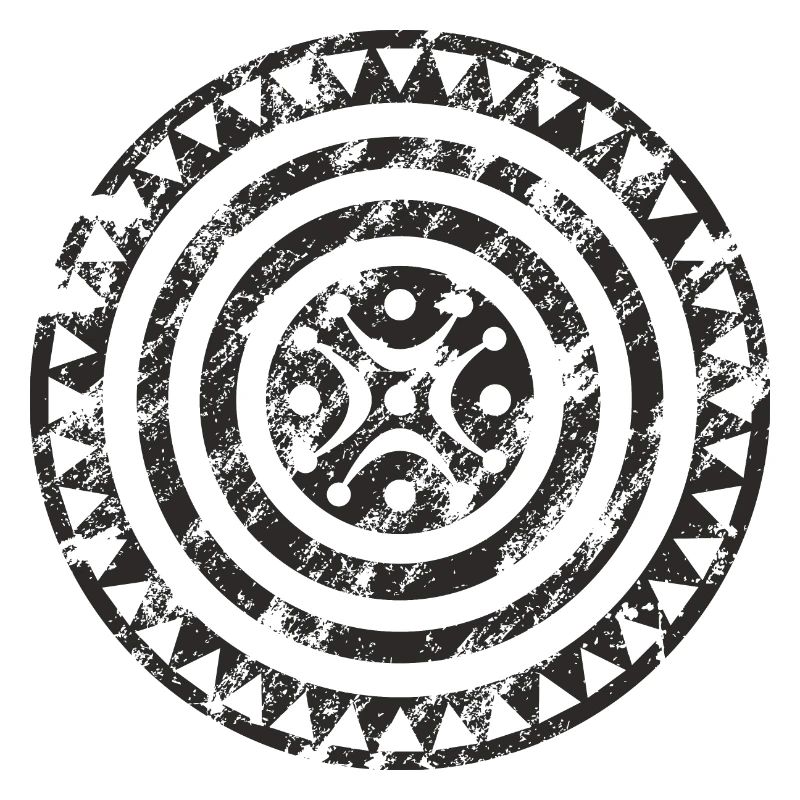 Black weathered Cantabrian stele