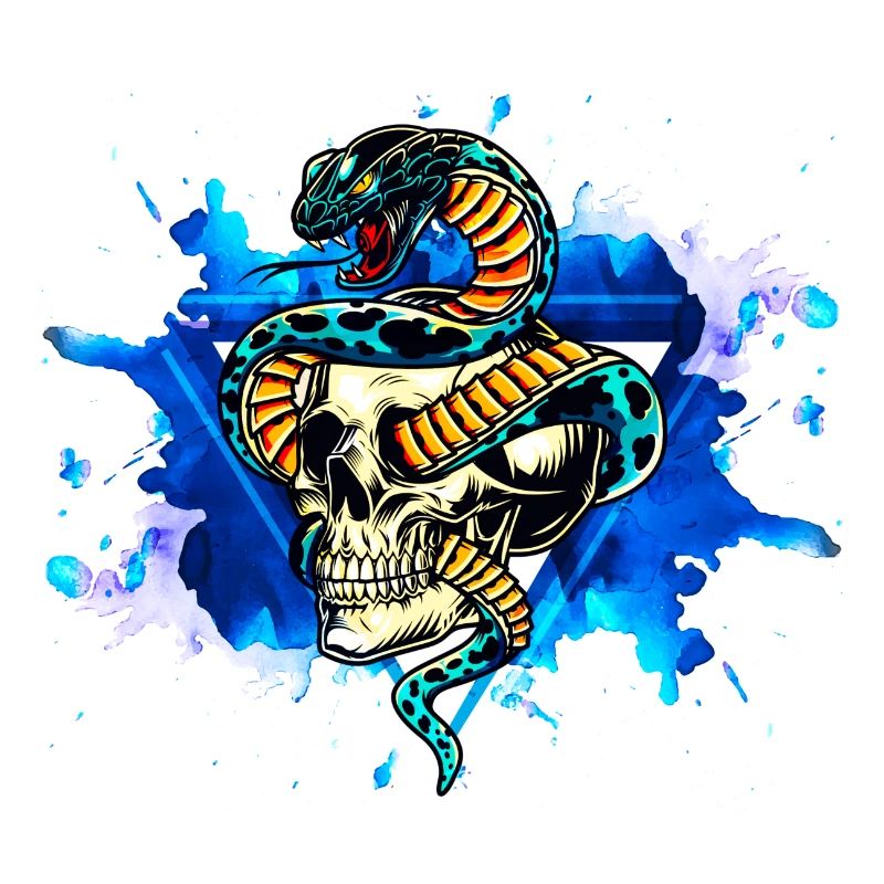 Snake Snake Cobra Skull