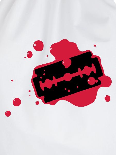 Rasierklinge mit Blut
