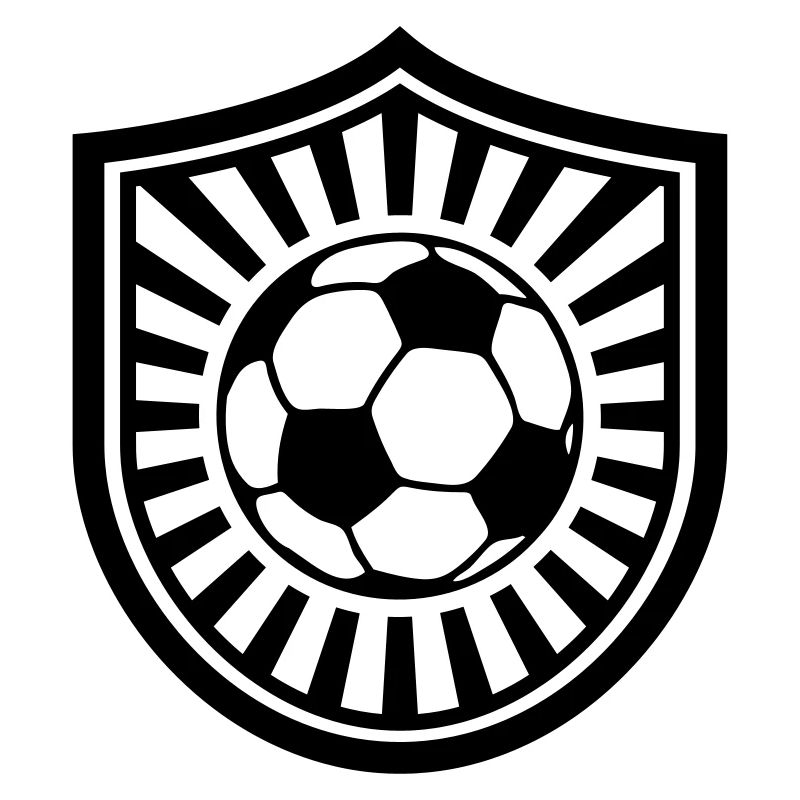 Football Emblem Customizable Simple Simple